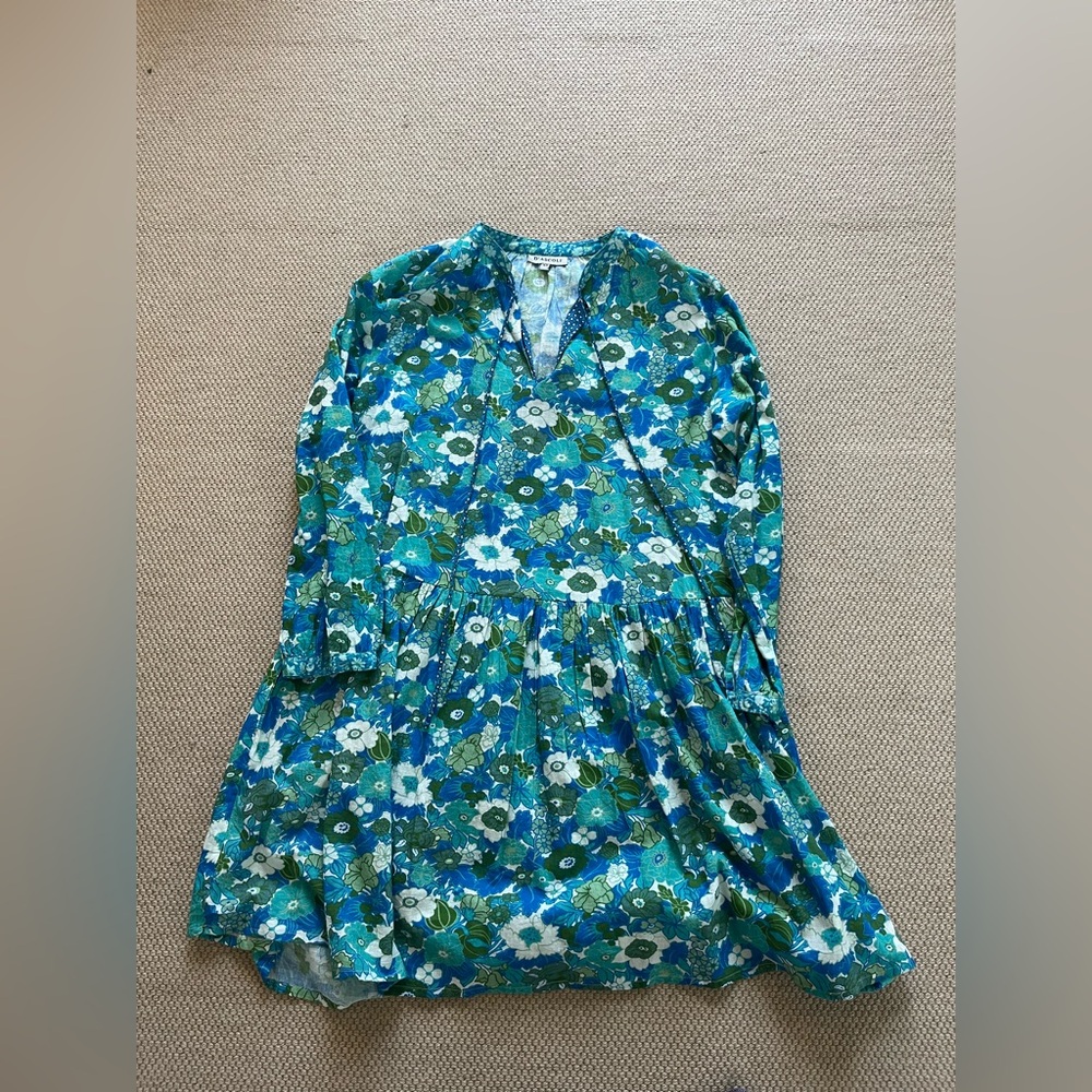 D'ascoli HandWoven Cotton Floral Dress XS